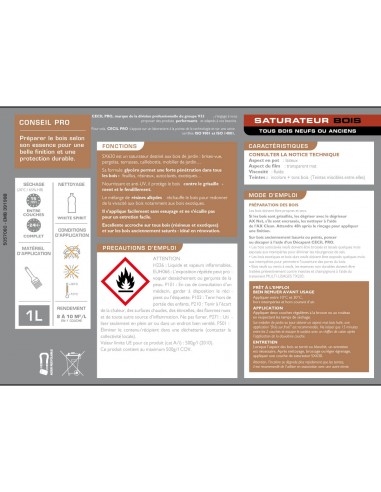 CECIL SX630 - Saturateur Bois de...