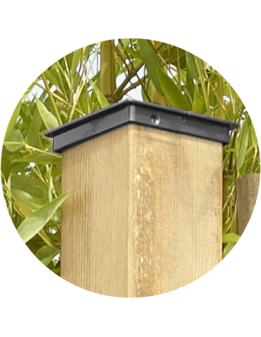 Chapeau Acier Galva Gris pour poteau...