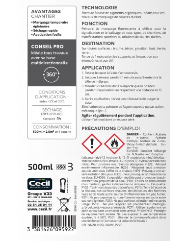 CECIL PA MARK - Peinture de marquage...