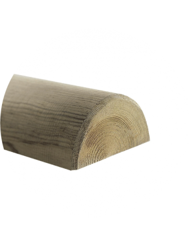 demi rondin en pin autoclave classe 4